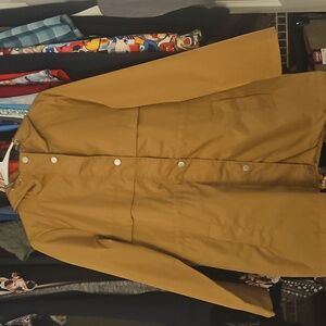 Womens Tan Lightweight Hooded Jacket